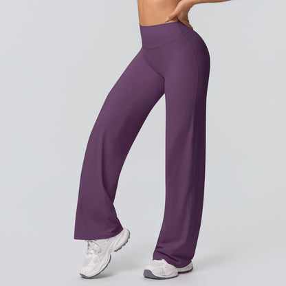 Pantalon yoga wide leg anthracite