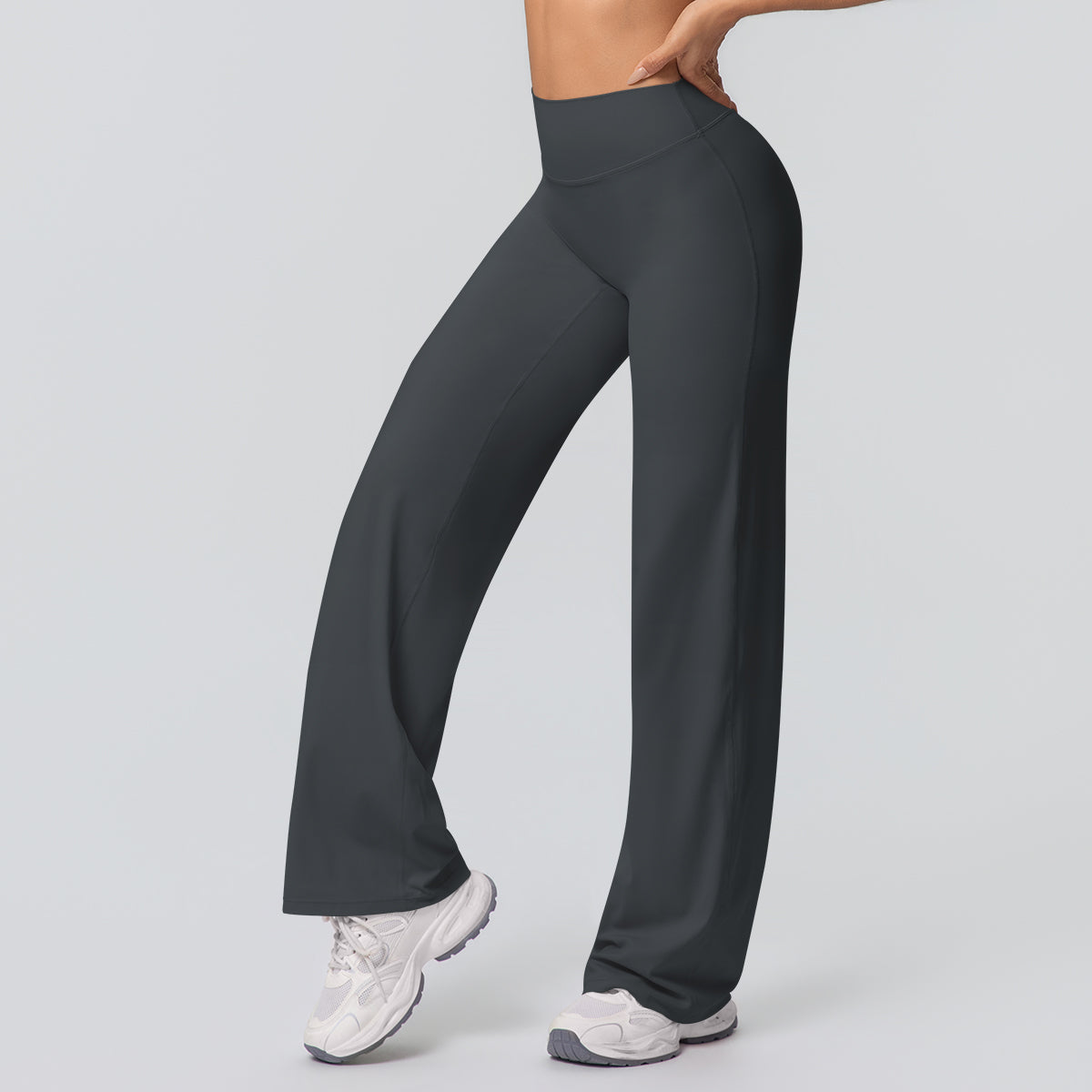 Pantalon yoga wide leg noir